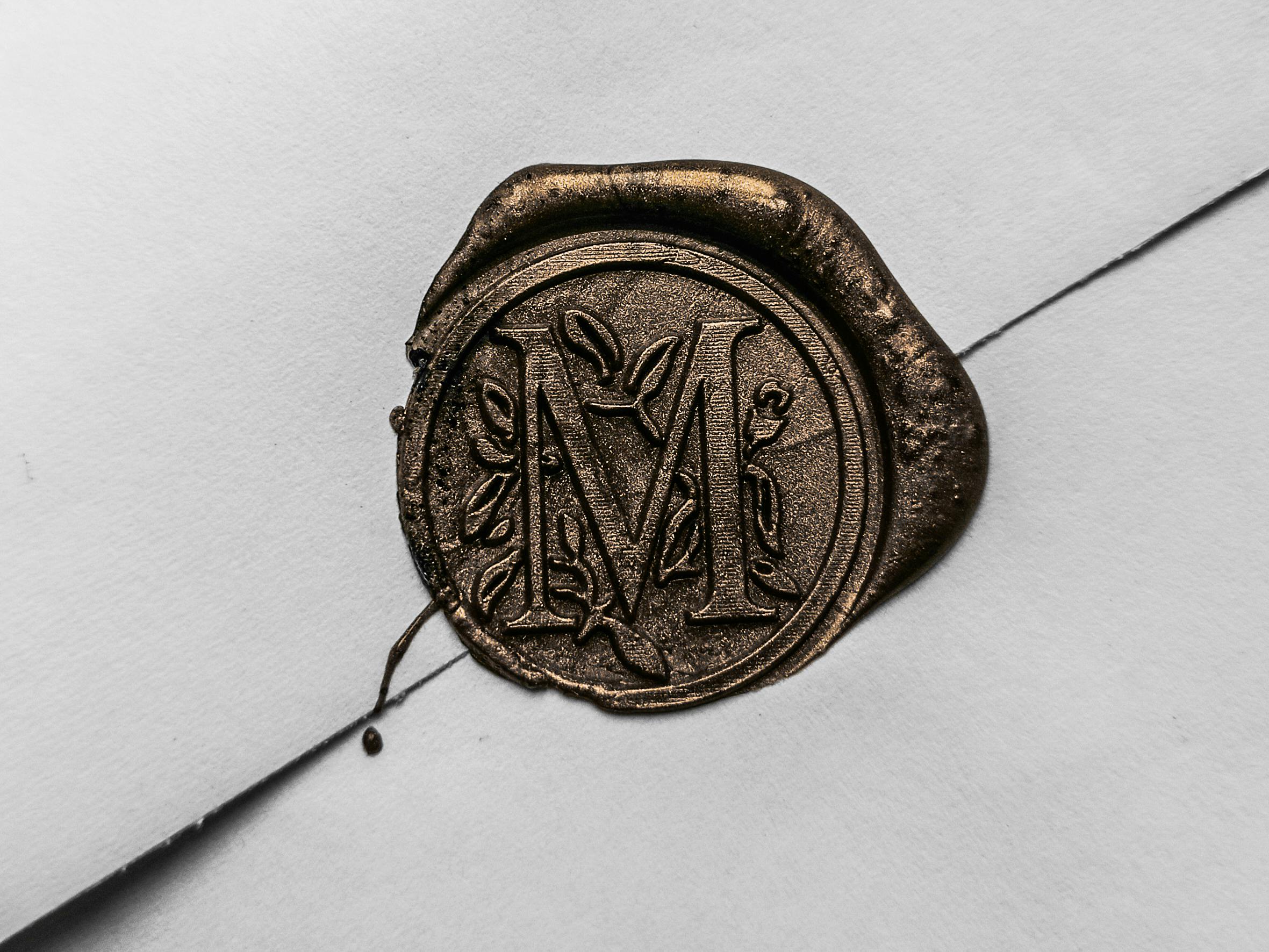 Wax seal design Monogram - Digital Calligraphy