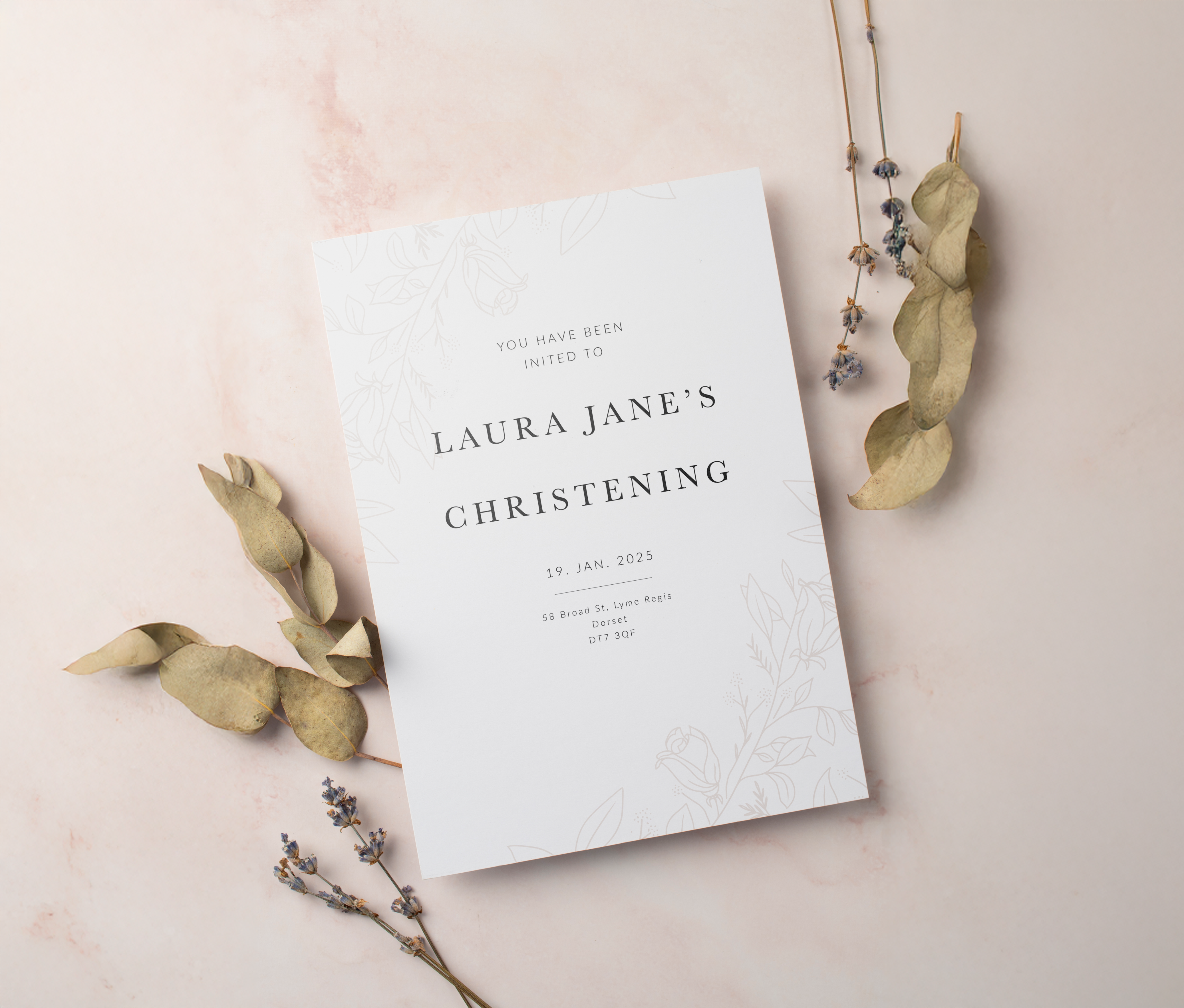 Event Invitation Design – Digital Calligraphy 