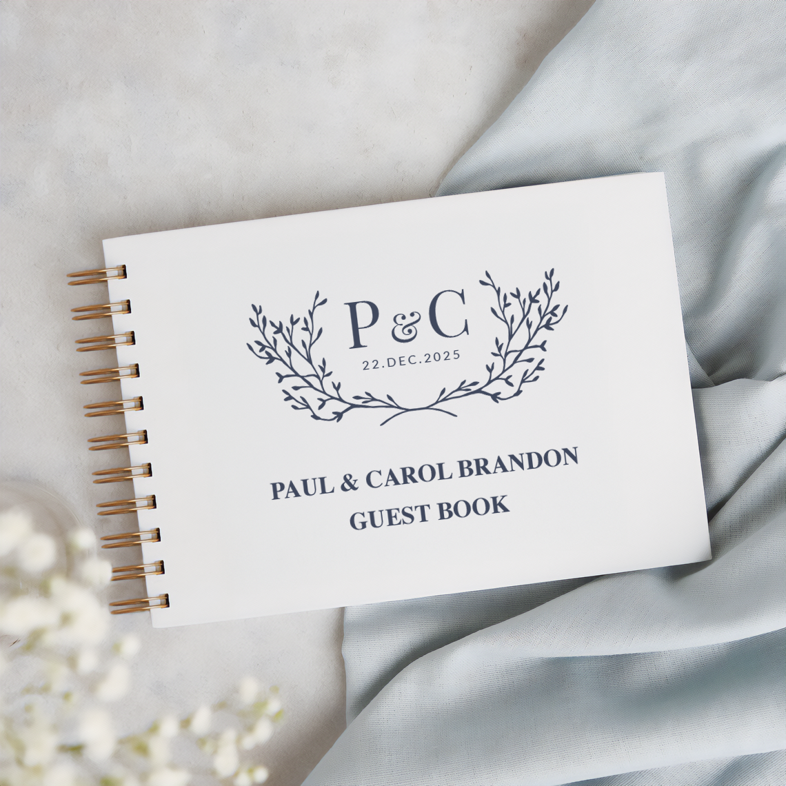 Guest Book Cover - Digital Calligraphy